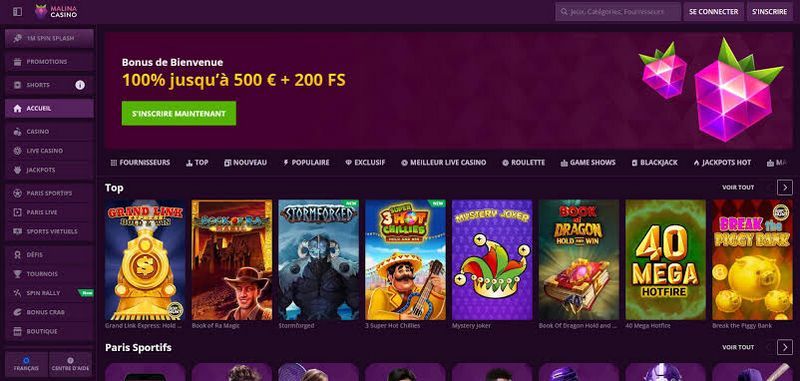 Análisis del Casino Malina | ¡Lo que descubrimos! (Actualizado)