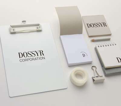 Dossyr Corporation Corporate Identity Mock up